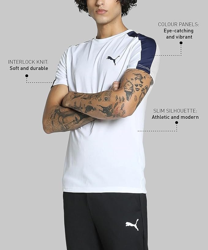 Puma Men Cotton Printed Classic Fit Tees - Image 7